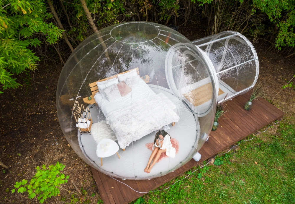 outdoor bubble tent